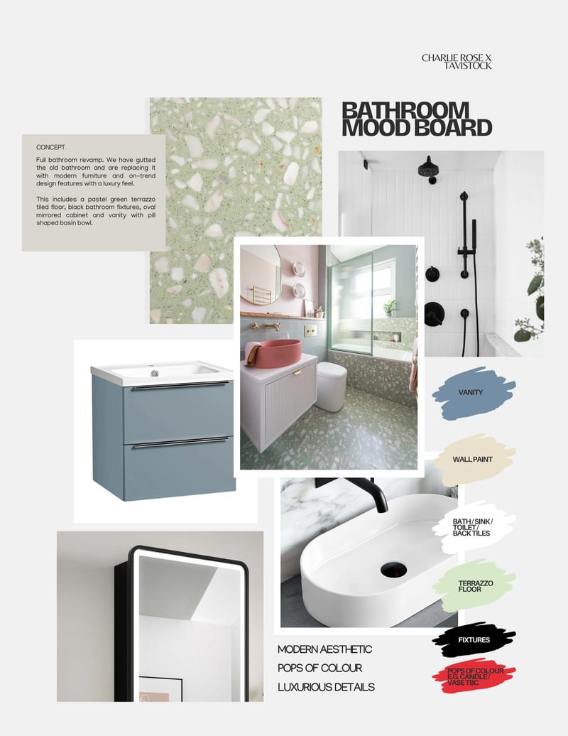 Bathroom mood board CRM Bathroom mood board CRM