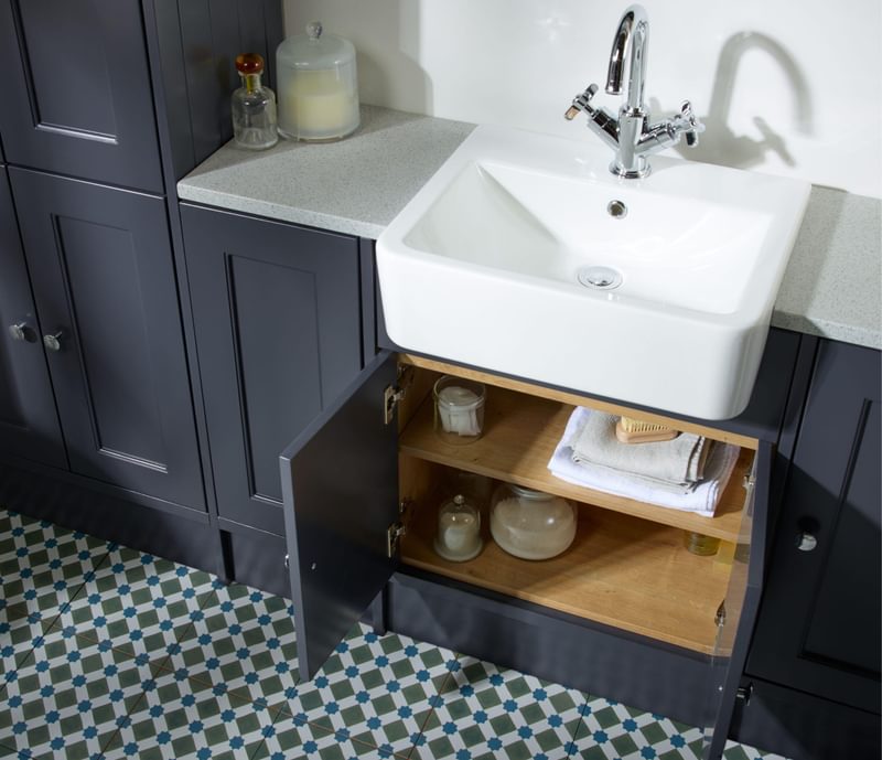 Burford Slate Grey cupboard internal Burford Slate Grey cupboard internal