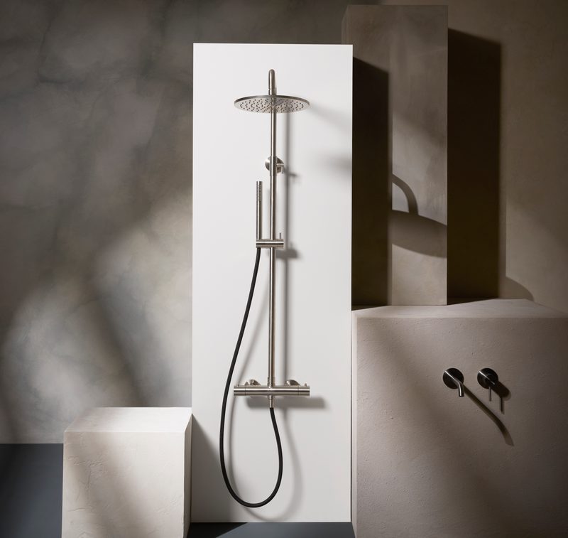 Cohort Stainless Steel Shower Plinth Lifestyle Cohort Stainless Steel Shower Plinth Lifestyle