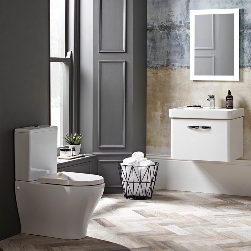 Compass 500 wall mounted unit gloss white lifestyle jpeg Compass 500 wall mounted unit gloss white lifestyle jpeg
