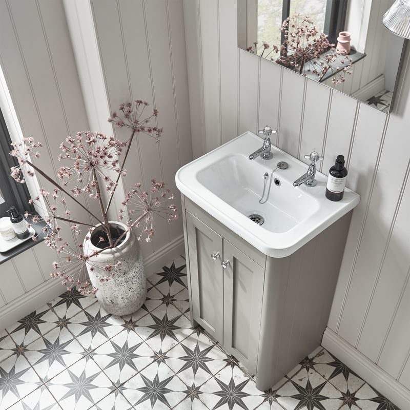 Halcyon stone grey 500mm topdown LIFESTYLE Halcyon stone grey 500mm topdown LIFESTYLE