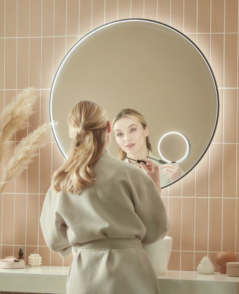 Loop Mirror with model makeup lifestyle 2