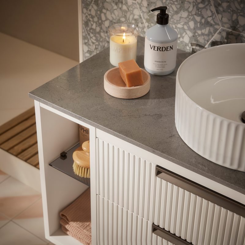 Platform 1000mm white Open Storage Detail Platform 1000mm white Open Storage Detail