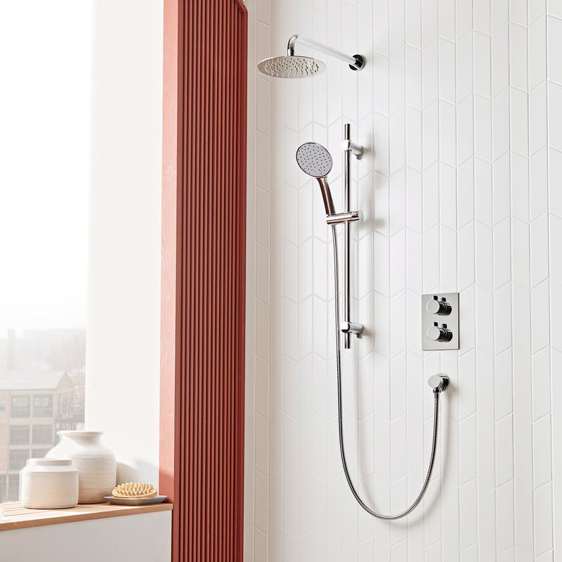 Prefix concealed dual function shower system water off Lifestyle