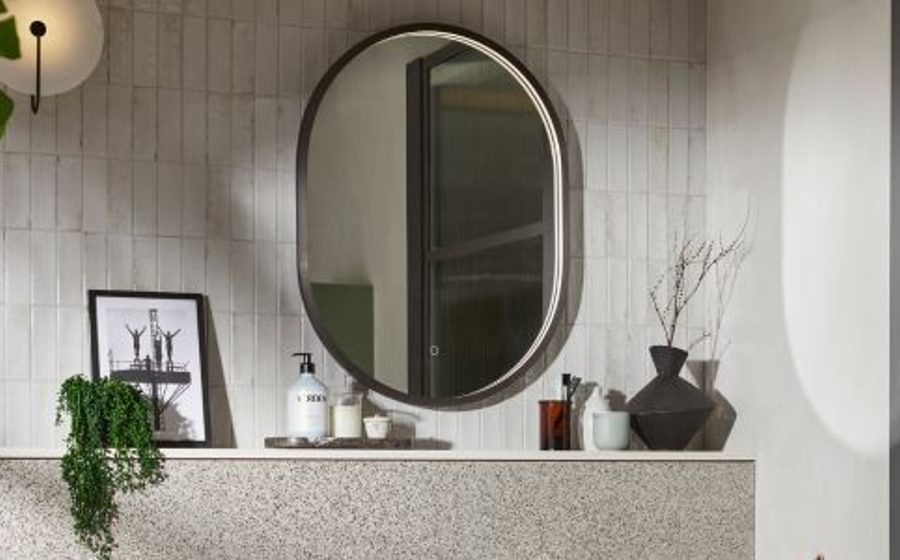 Gunmetal Bathroom Mirrors