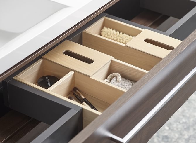 Scheme 1200mm With Isocast Basin Smoked Walnut Beech Boxes lifestyle v1 Scheme 1200mm With Isocast Basin Smoked Walnut Beech Boxes lifestyle v1