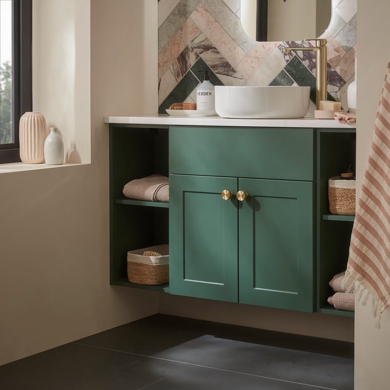 Stow Nordic Green Lifestyle Open storage detail Stow Nordic Green Lifestyle Open storage detail