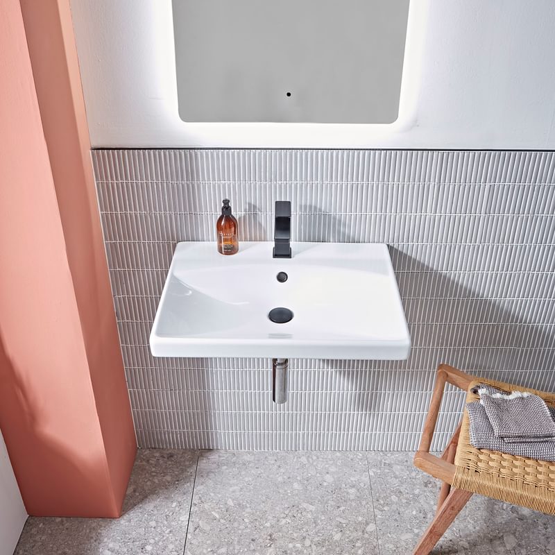 Type 600 Wall Hung Basin Lifestyle Type 600 Wall Hung Basin Lifestyle