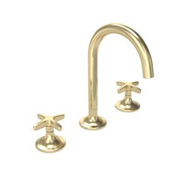 Walcot 3 Tap Hole Basin Mixer With Waste Brushed Brass 1102548 Walcot 3 Tap Hole Basin Mixer With Waste Brushed Brass 1102548
