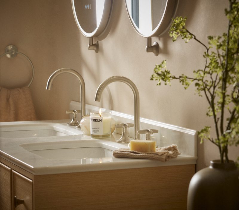 Walcot Basin Mixer 3 TH Nickel lifestyle Walcot Basin Mixer 3 TH Nickel lifestyle