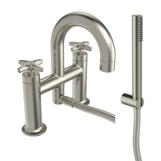 Walcot Bath Shower Mixer Brushed Nickel 1102591 Walcot Bath Shower Mixer Brushed Nickel 1102591