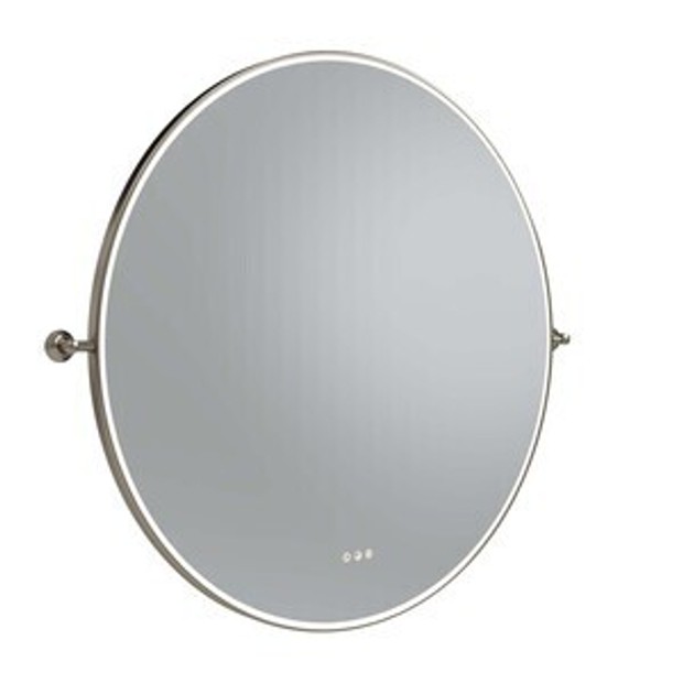 Walcot Circular 1000 Mirror with Wall Brackets Nickel 1102382 1 Walcot Circular 1000 Mirror with Wall Brackets Nickel 1102382 1