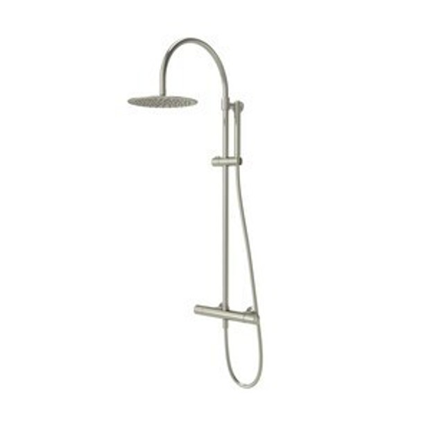 Walcot Dual Function Bar Shower System with Riser Kit Overhead Shower Brushed Nickel 1102545 Walcot Dual Function Bar Shower System with Riser Kit Overhead Shower Brushed Nickel 1102545