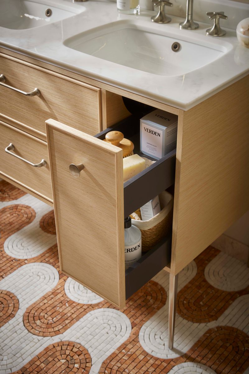 Walcot Light Oak Tall Drawer Detail Walcot Light Oak Tall Drawer Detail