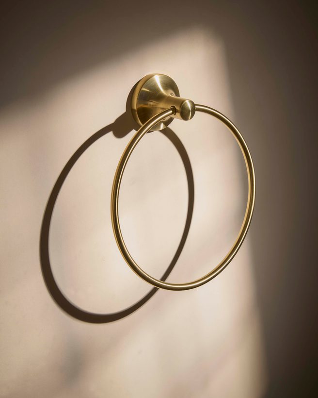 Walcot Towel Ring Brushed Brass Walcot Towel Ring Brushed Brass