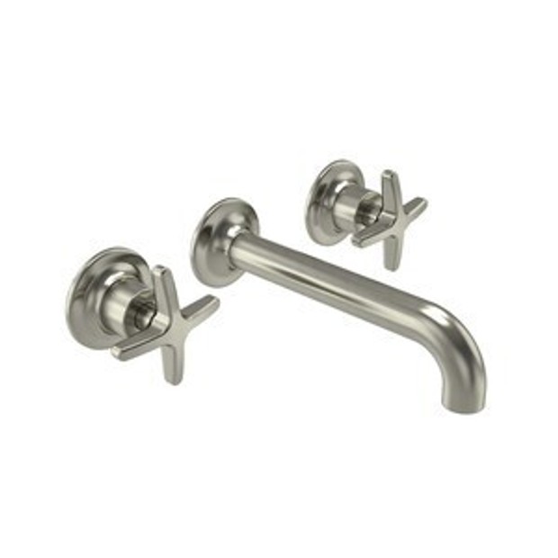 Walcot Wall Mounted Basin Mixer Bath Fill without Waste Brushed Nickel 1102612 Walcot Wall Mounted Basin Mixer Bath Fill without Waste Brushed Nickel 1102612