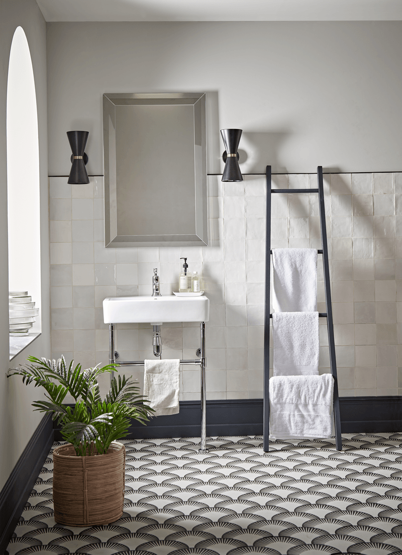 Washstand Trad mirror front on lifestyle Washstand Trad mirror front on lifestyle