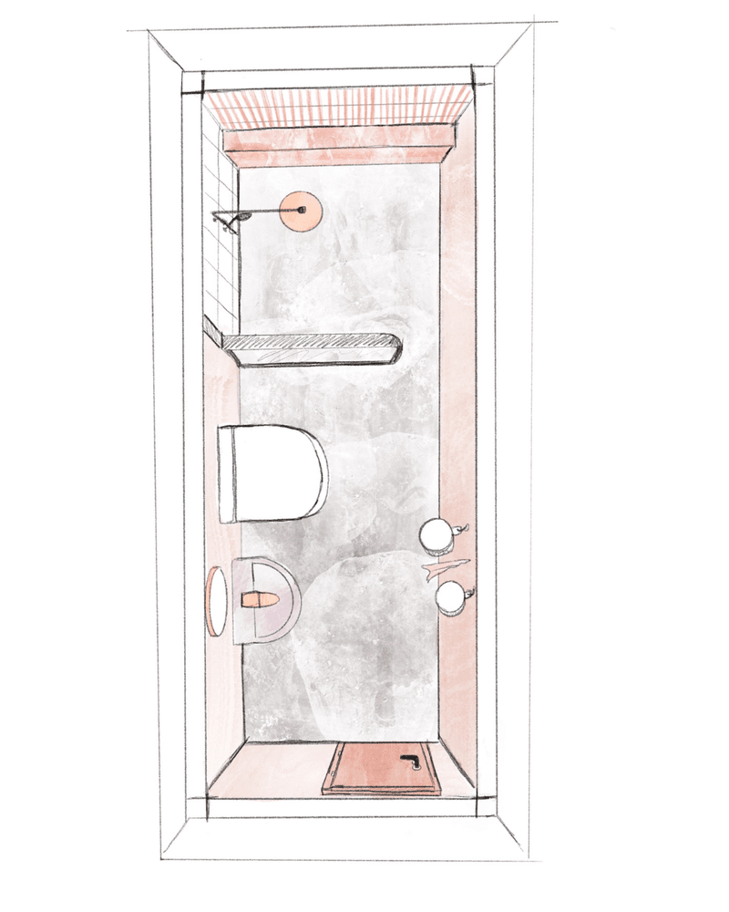 Wetroom sketch Wetroom sketch
