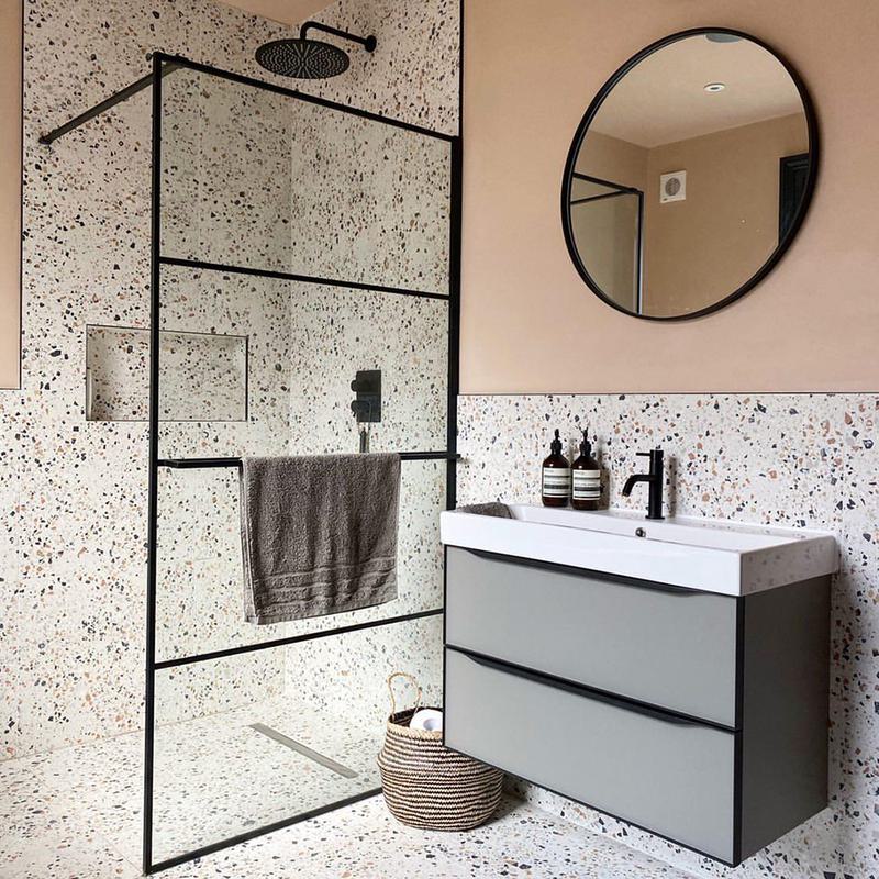 Frame bathroom furniture square inlay