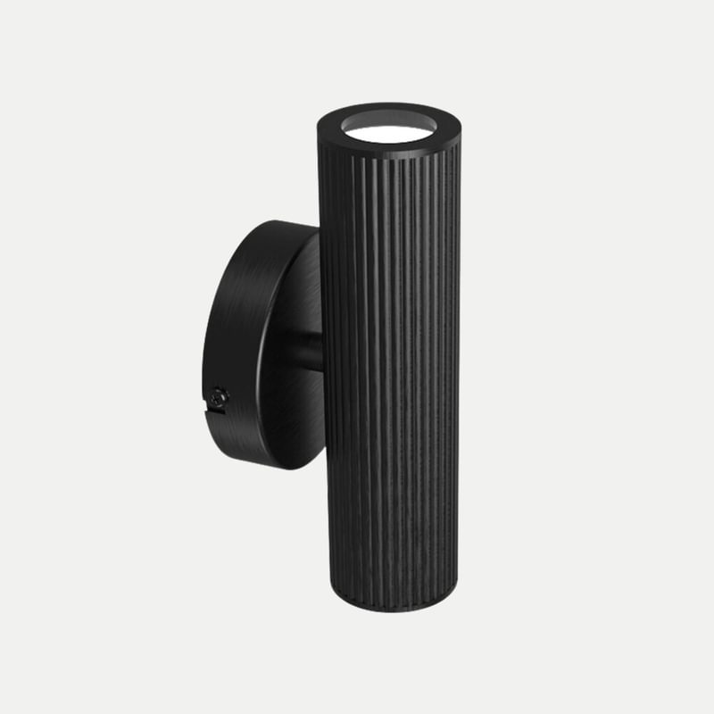 Wall lights fluted matt black Wall lights fluted matt black