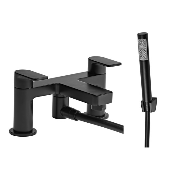 Act bath shower mixer with handset black TR1082 Act bath shower mixer with handset black TR1082