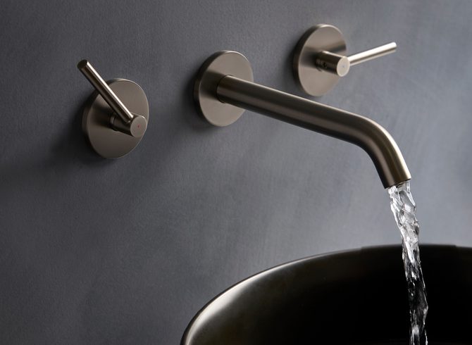 Cohort Lever 3 TH Wall Mounted Gun Metal Lifestyle 2 Cohort Lever 3 TH Wall Mounted Gun Metal Lifestyle 2