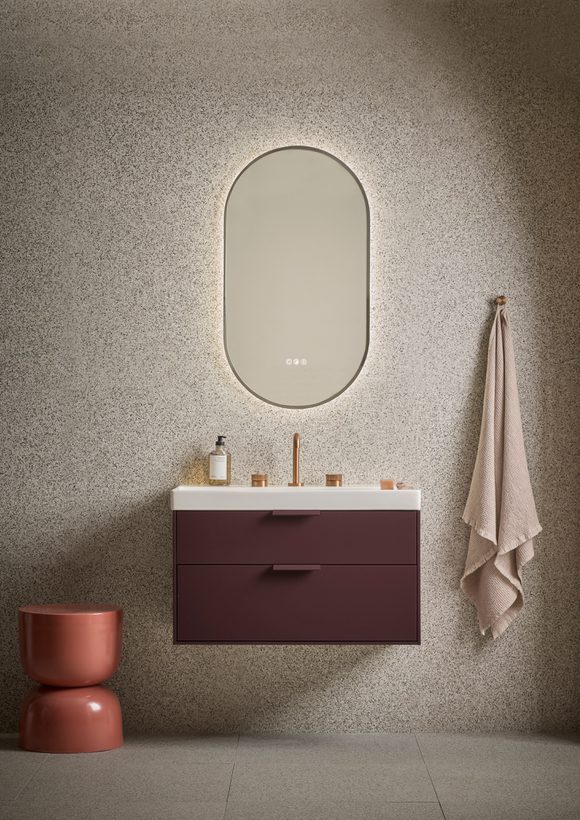 Faber 800 Wall Mounted unit Burgundy Lifestyle 2 Faber 800 Wall Mounted unit Burgundy Lifestyle 2