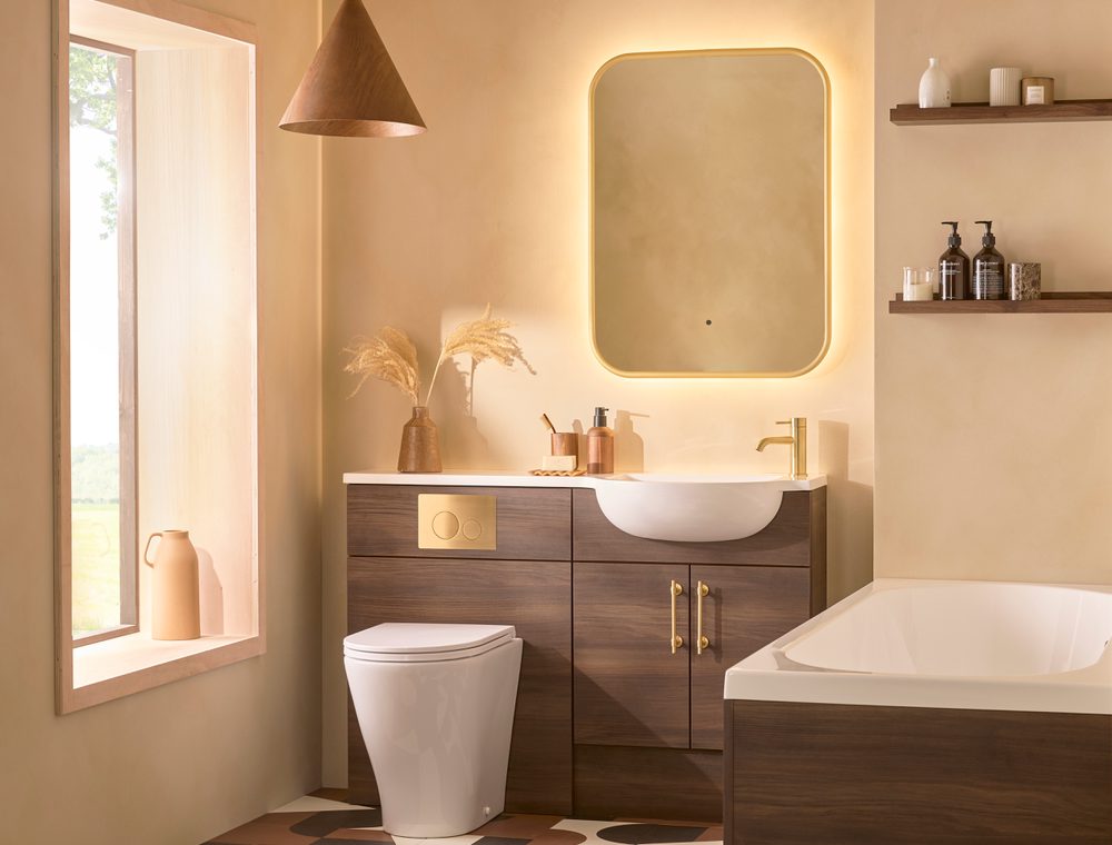 Muse 1200 Fitted Calabrian Walnut Iso Square 24060