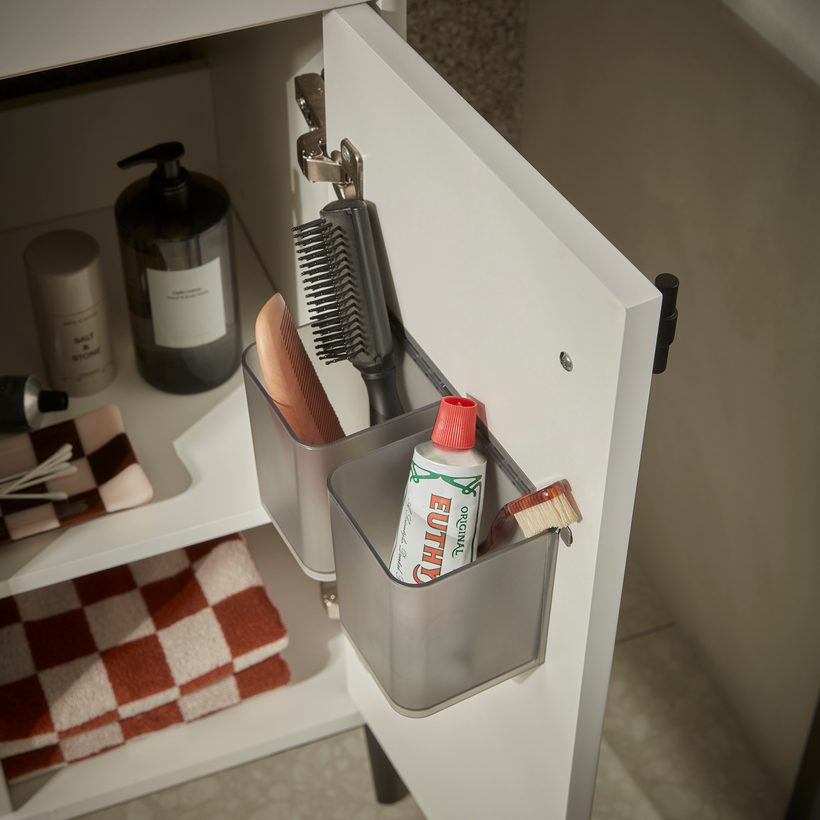 Paragon Matt White Internal with Storage Boxes Lifestyle Paragon Matt White Internal with Storage Boxes Lifestyle