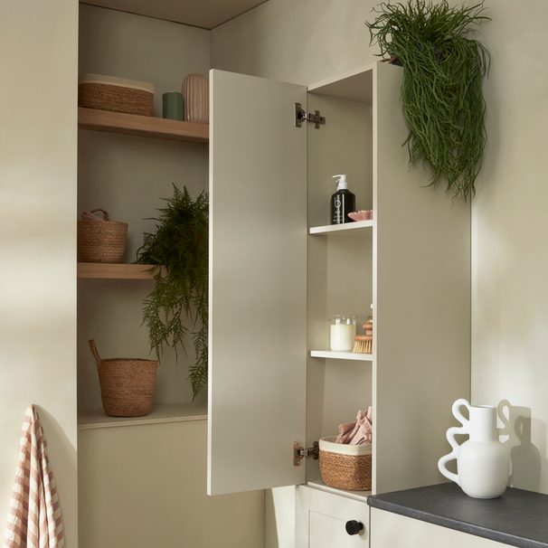 Stow Fossil Full Height Cupboard Lifestyle
