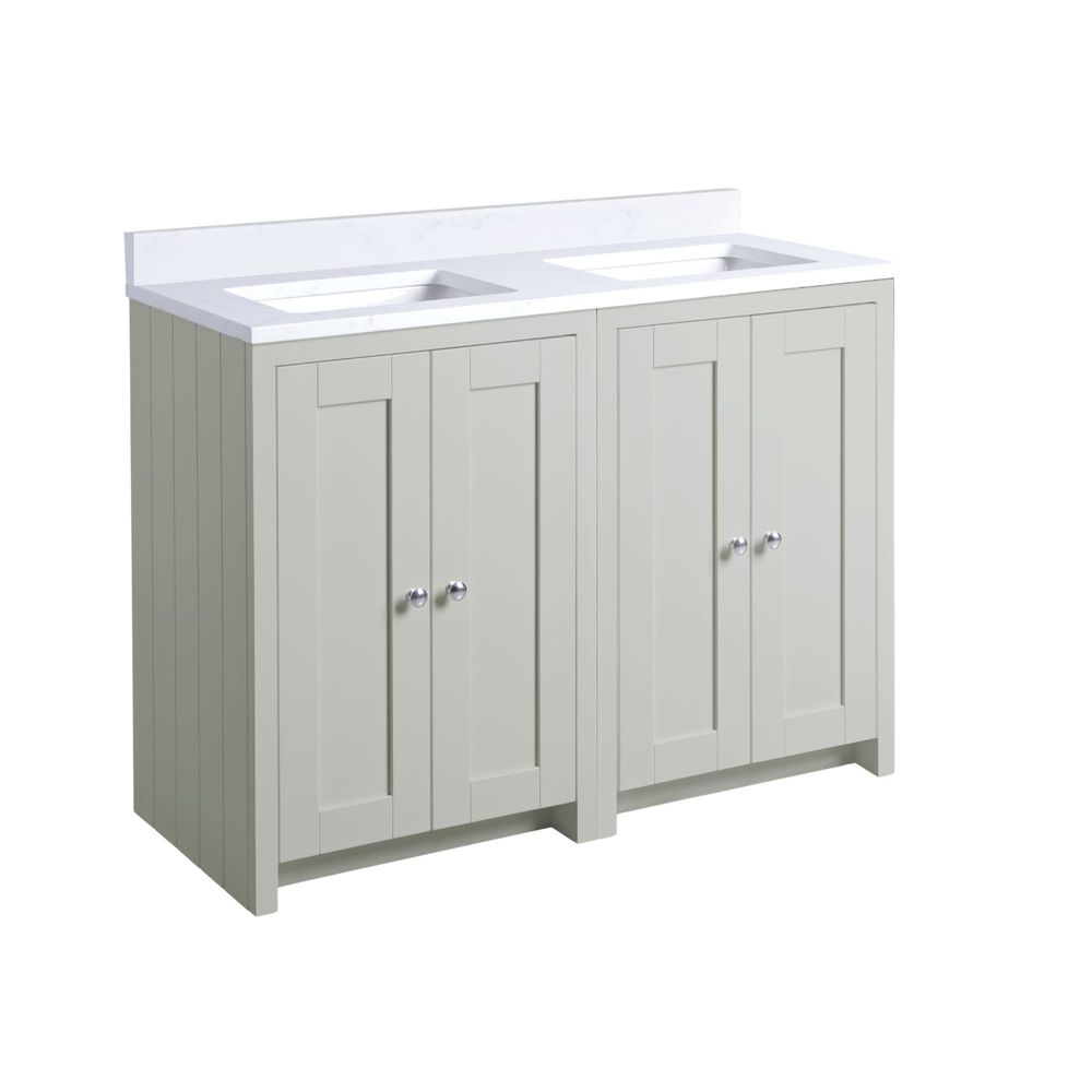 Lansdown 1200mm underslung unit pebble grey slide image Lansdown 1200mm underslung unit pebble grey slide image