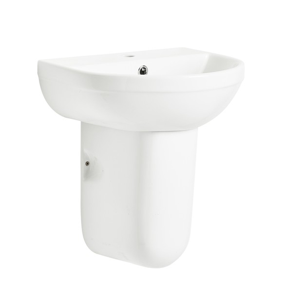 450mm basin and semi ped DPB45 DSMP 450mm basin and semi ped DPB45 DSMP