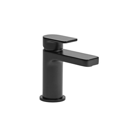 Act Mini Basin Mixer With Click Waste - Black