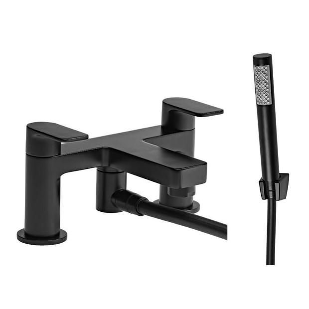 Act bath shower mixer with handset black TR1082 Act bath shower mixer with handset black TR1082
