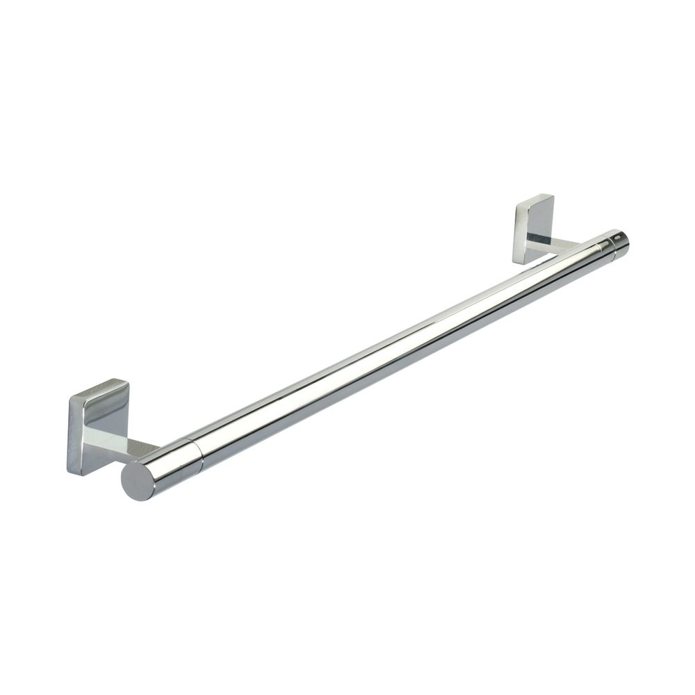 round chrome towel rail slide image round chrome towel rail slide image