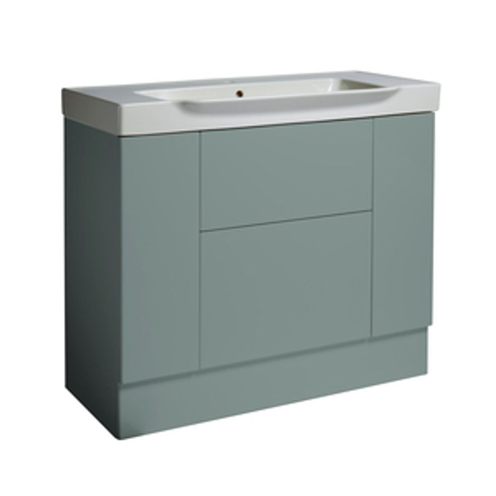 Academy 1000 Freestanding Vanity Unit Gloss Agave 1064424 slide image Academy 1000 Freestanding Vanity Unit Gloss Agave 1064424 slide image