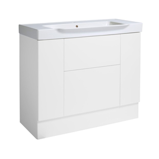 Academy 1000 Freestanding Vanity Unit Gloss White 1065436 Academy 1000 Freestanding Vanity Unit Gloss White 1065436