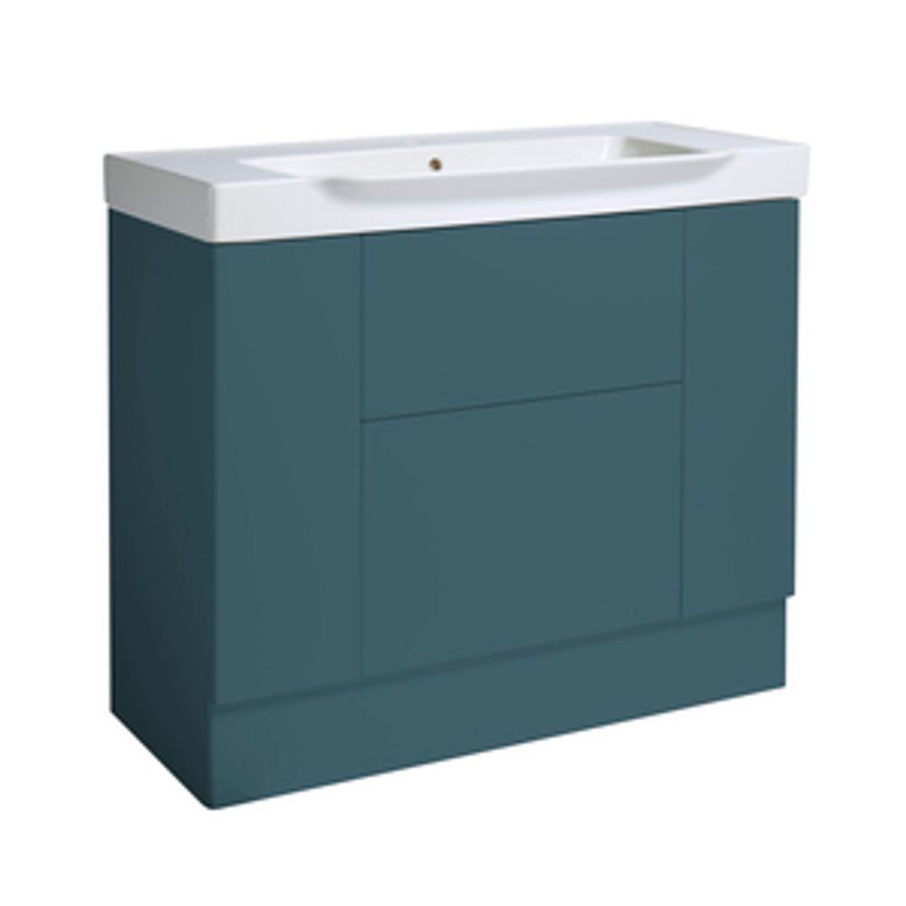 Academy 1000 Freestanding Vanity Unit Matt Derwent Blue 1064845 slide image Academy 1000 Freestanding Vanity Unit Matt Derwent Blue 1064845 slide image