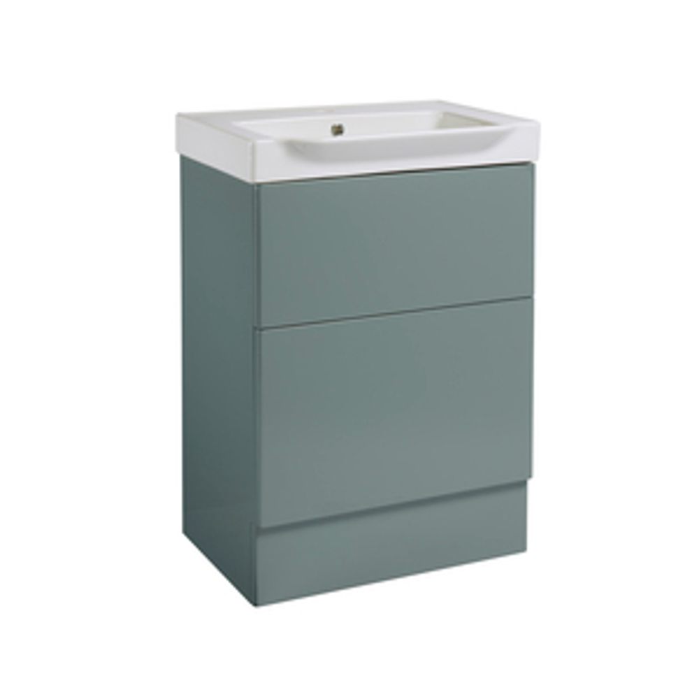 Academy 600 Freestanding Basin Unit Gloss Agave 1064464 slide image Academy 600 Freestanding Basin Unit Gloss Agave 1064464 slide image