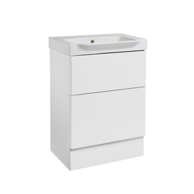 Academy 600 Freestanding Basin Unit Gloss White 1064434 Academy 600 Freestanding Basin Unit Gloss White 1064434