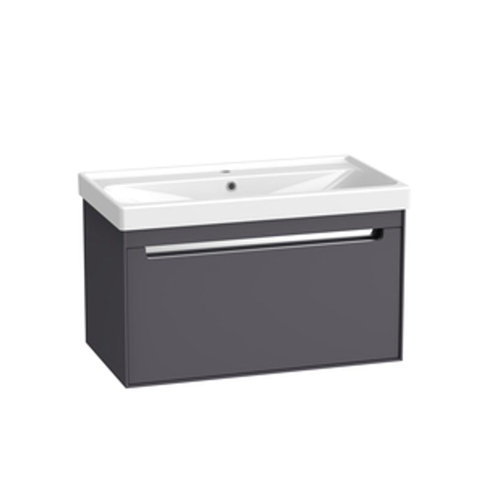 Acumen 800 Wallmounted Vanity Unit Matt Storm Grey 1064883 slide image Acumen 800 Wallmounted Vanity Unit Matt Storm Grey 1064883 slide image