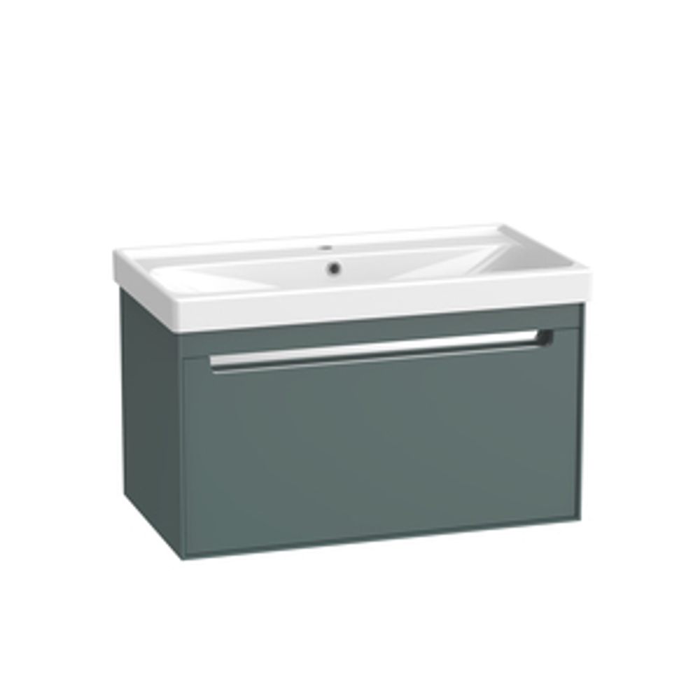 Acumen 800 Wallmounted Vanity Unit Matt Viridian Green 1065865 slide image Acumen 800 Wallmounted Vanity Unit Matt Viridian Green 1065865 slide image