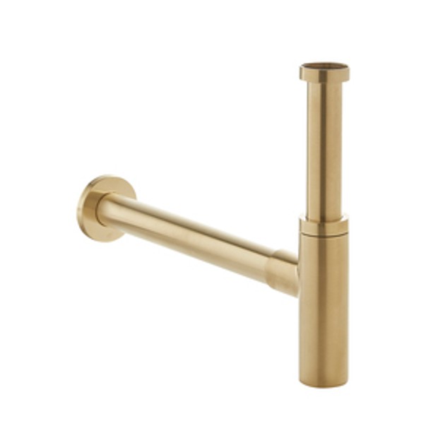 Brushed Brass Bottle Trap 1034983 Brushed Brass Bottle Trap 1034983