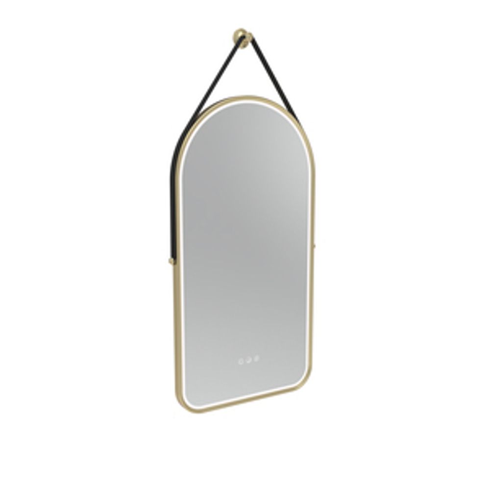 Alderbury 400 Arch Illuminated Mirror Brass W Strap Bl 1136533 slide image Alderbury 400 Arch Illuminated Mirror Brass W Strap Bl 1136533 slide image