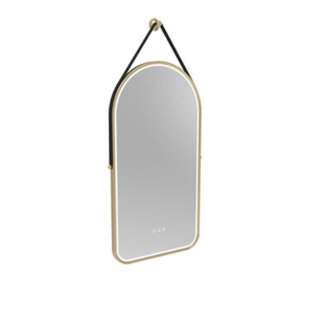 Alderbury 400 Arch Illuminated Mirror Brass W Strap Bl 1136533 Alderbury 400 Arch Illuminated Mirror Brass W Strap Bl 1136533