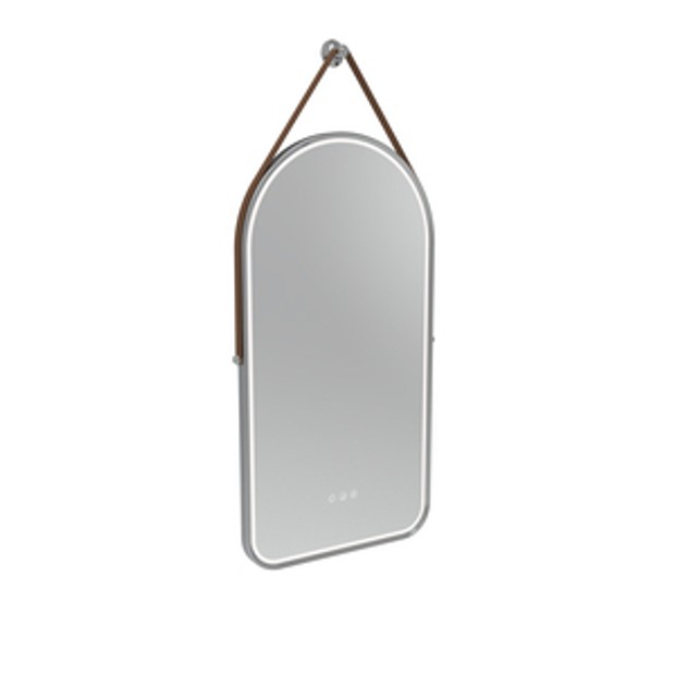 Alderbury 400 Arch Illuminated Mirror W Strap Br Chrome 1136413 Alderbury 400 Arch Illuminated Mirror W Strap Br Chrome 1136413