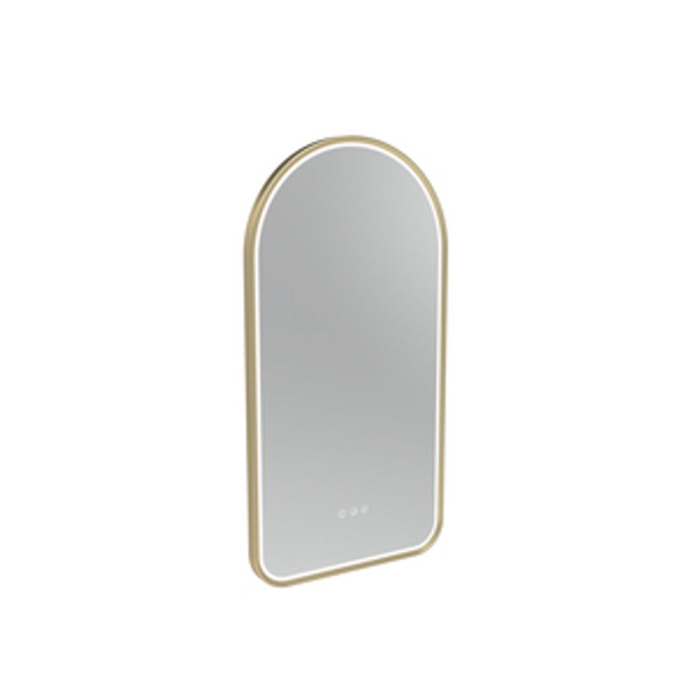 Alderbury 400 Arch Illuminated Mirror Brass 1128209 slide image Alderbury 400 Arch Illuminated Mirror Brass 1128209 slide image