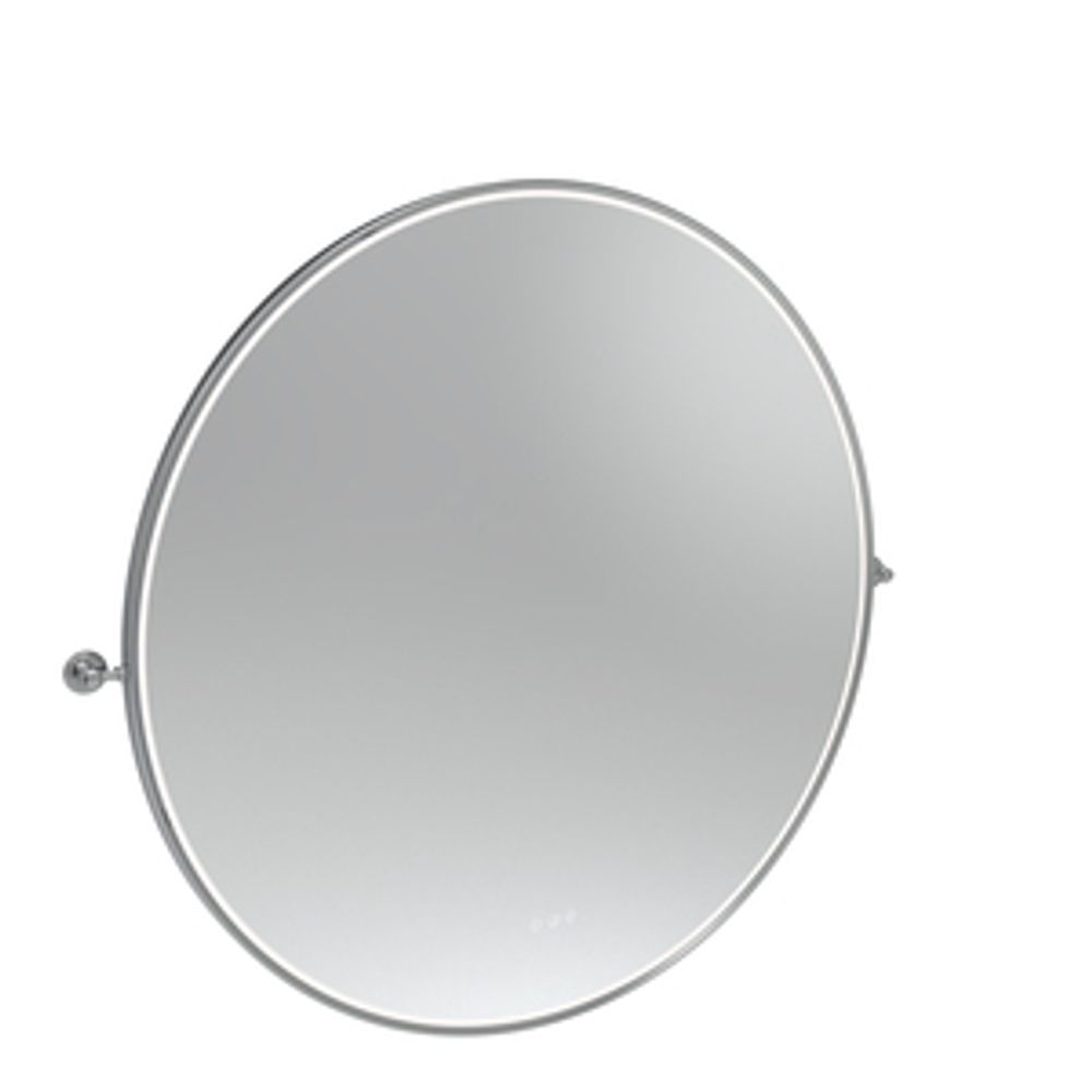 Alderbury 1000 Circular Illuminated Mirror W Brackets Chrome 1136531 slide image Alderbury 1000 Circular Illuminated Mirror W Brackets Chrome 1136531 slide image