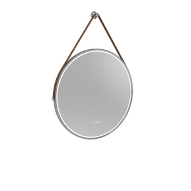 Alderbury 600 Circular Illuminated Mirror W Strap Br Chrome 1136330 Alderbury 600 Circular Illuminated Mirror W Strap Br Chrome 1136330