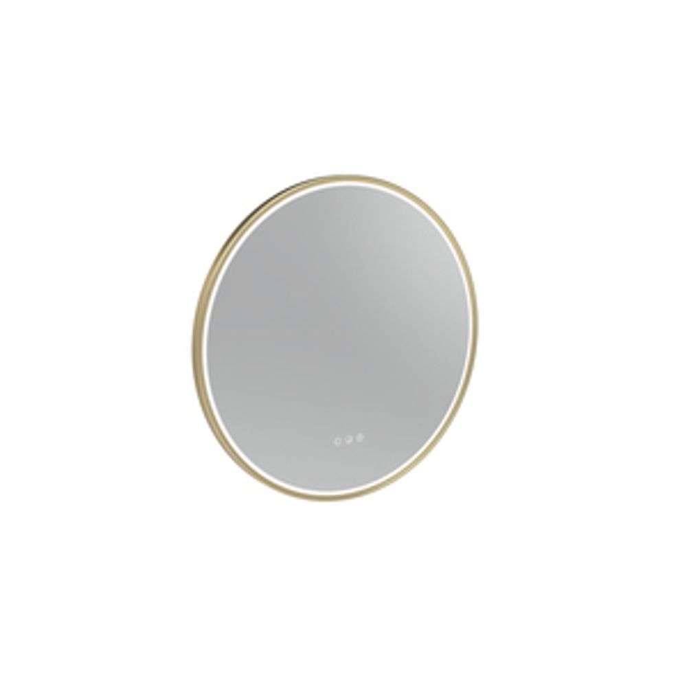 Alderbury 600 Circular Illuminated Mirror Brass 1136539 slide image Alderbury 600 Circular Illuminated Mirror Brass 1136539 slide image
